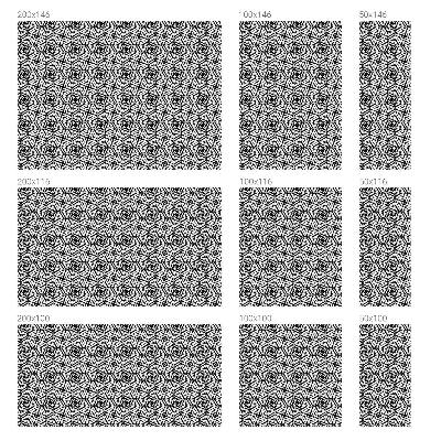 Dekorplast till fönster mosaik Geometriska löv