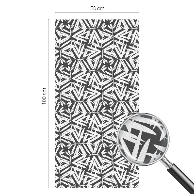 Dekorplast till fönster mosaik Geometriska löv