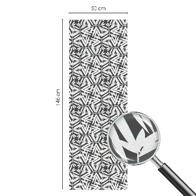 Dekorplast till fönster mosaik Geometriska löv