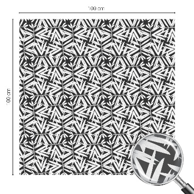 Dekorplast till fönster mosaik Geometriska löv