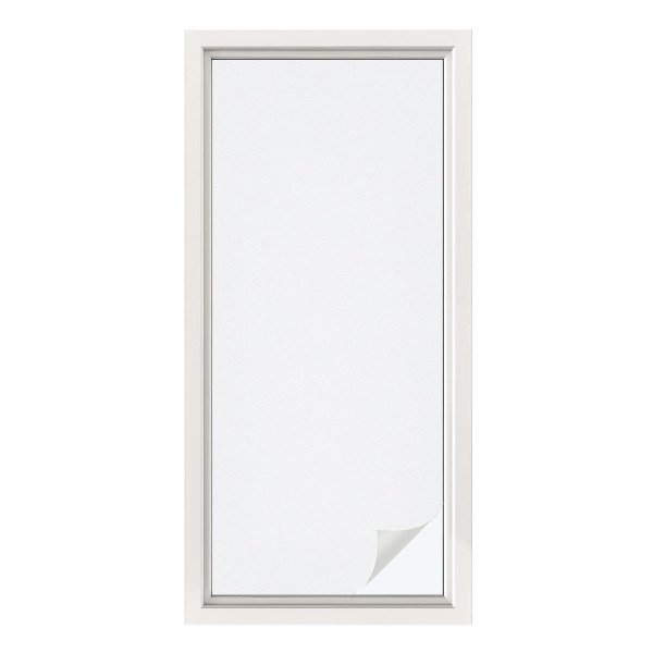 Frostfilm med dekorativt mönster Delikat vitt