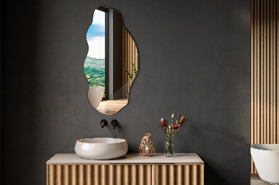 Asymmetrisk spegel elegant accessoar