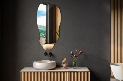 Asymmetrisk spegel modern stil