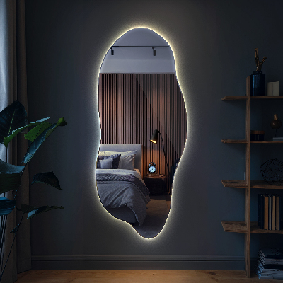 Oregelbunden spegel med led innovativ