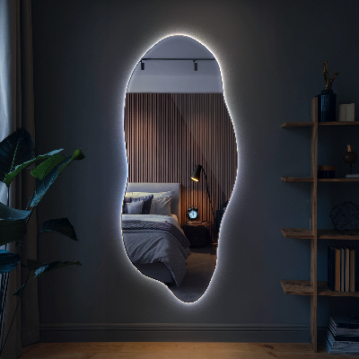 Oregelbunden spegel med led innovativ