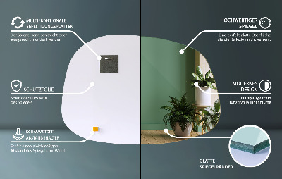 Spegel i form av en fläck spektakulär