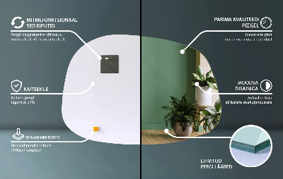Spegel i form av en fläck spektakulär