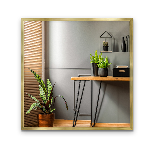 Stor spegel med guldram elegant design