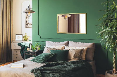 Stor spegel med guldram elegant design