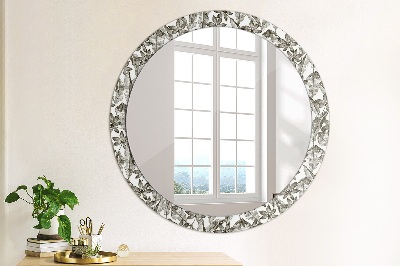 Dekorativ rund spegel Tropiska löv