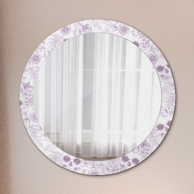 Dekorativ rund spegel Döskallar
