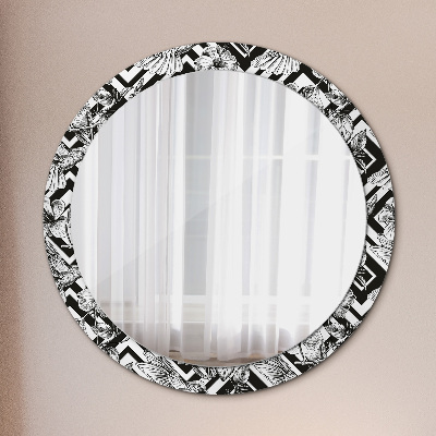 Dekorativ rund spegel Kolibrier