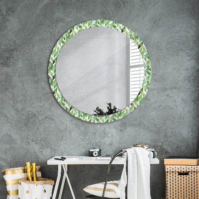 Dekorativ rund spegel Fiskben
