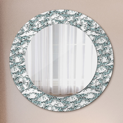 Dekorativ rund spegel Moln