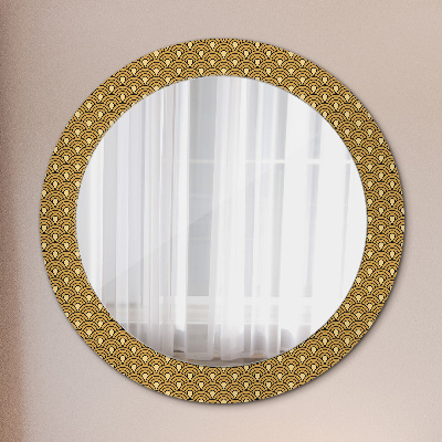 Dekorativ rund spegel Deco vintage