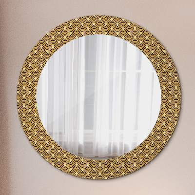 Dekorativ rund spegel Deco vintage