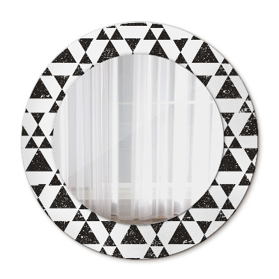 Dekorativ rund spegel Trianglar geometri
