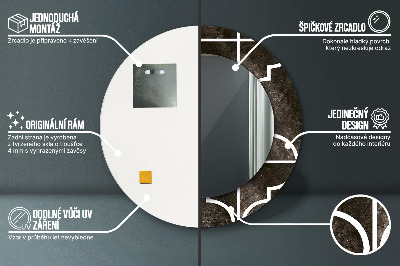 Dekorativ rund spegel Antika kakel