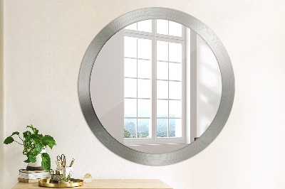 Dekorativ rund spegel Blankt stål