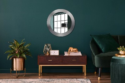Dekorativ rund spegel Blankt stål