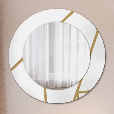 Dekorativ rund spegel Linjär sammansättning