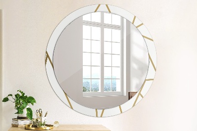 Dekorativ rund spegel Linjär sammansättning