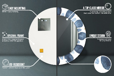 Dekorativ rund spegel Månen mandala