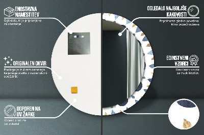 Dekorativ rund spegel Månen mandala