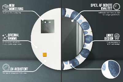 Dekorativ rund spegel Månen mandala