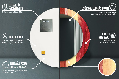 Dekorativ rund spegel Abstrakt bild