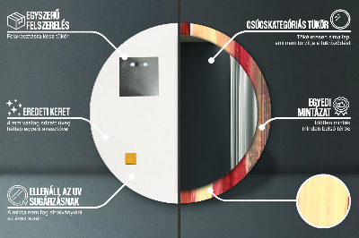 Dekorativ rund spegel Abstrakt bild