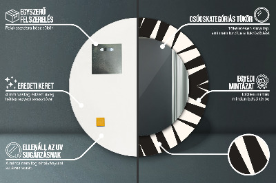 Dekorativ rund spegel Geometri abstraktion