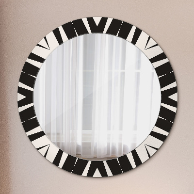 Dekorativ rund spegel Geometri abstraktion