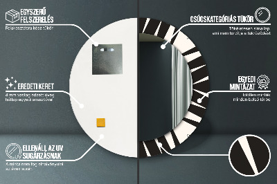 Dekorativ rund spegel Geometri abstraktion