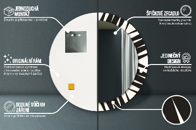 Dekorativ rund spegel Geometri abstraktion