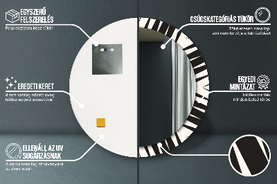 Dekorativ rund spegel Geometri abstraktion