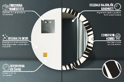 Dekorativ rund spegel Geometri abstraktion