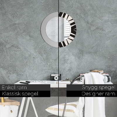 Dekorativ rund spegel Geometri abstraktion