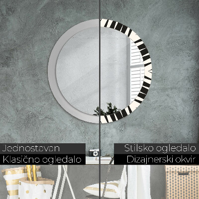 Dekorativ rund spegel Geometri abstraktion