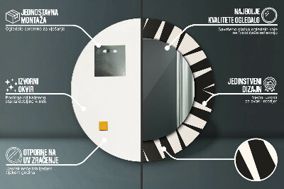 Dekorativ rund spegel Geometri abstraktion