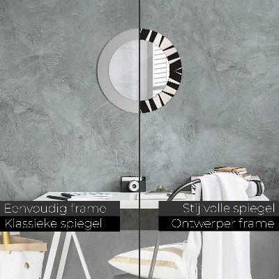 Dekorativ rund spegel Geometri abstraktion