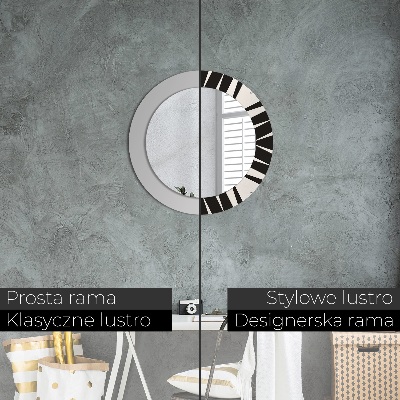 Dekorativ rund spegel Geometri abstraktion