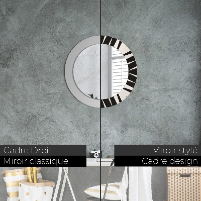 Dekorativ rund spegel Geometri abstraktion