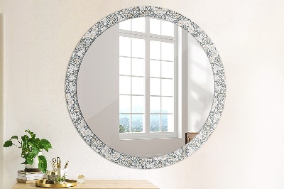 Dekorativ rund spegel Geometriska ornament