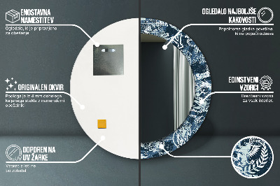 Dekorativ rund spegel Collage