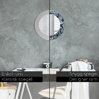 Dekorativ rund spegel Collage