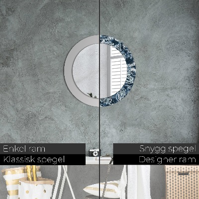 Dekorativ rund spegel Collage