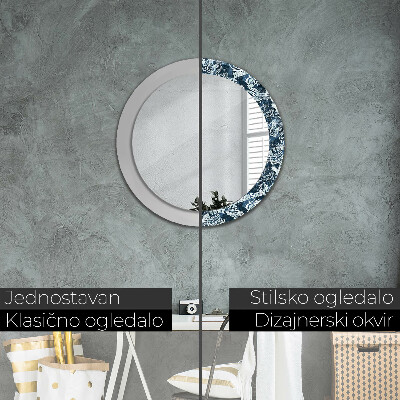 Dekorativ rund spegel Collage