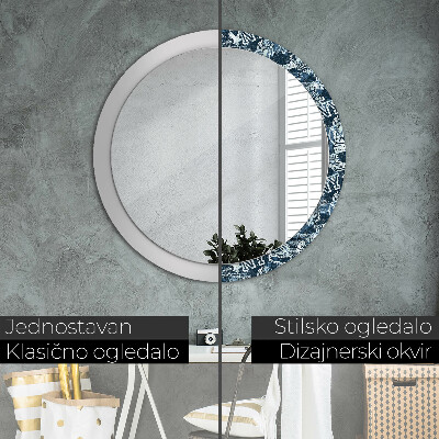 Dekorativ rund spegel Collage