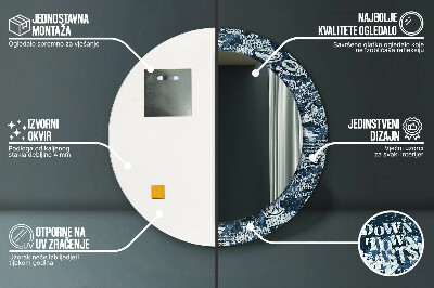Dekorativ rund spegel Collage
